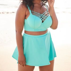 Torrid bikini top and skater skirt